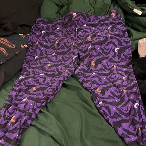 Terra & Sky Purple Halloween Leggings